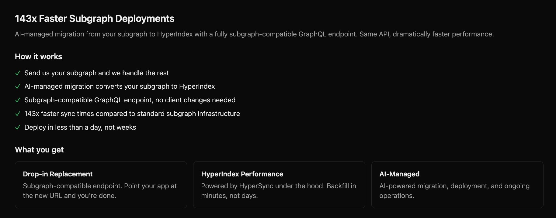 Host your subgraphs on Envio